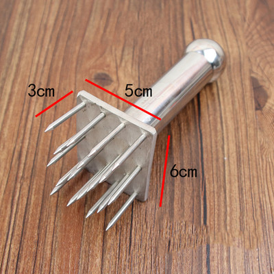 Nerūdijančio plieno mėsos minkštiklis Kiaulių odos įrankis Laisva mėsa Professionl Adata Jautienos kepsnys Kepimas Kepimas Virtuvės priedai LA462