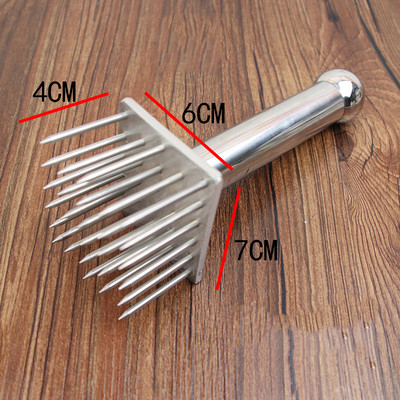 Nerūdijančio plieno mėsos minkštiklis Kiaulių odos įrankis Laisva mėsa Professionl Adata Jautienos kepsnys Kepimas Kepimas Virtuvės priedai LA462