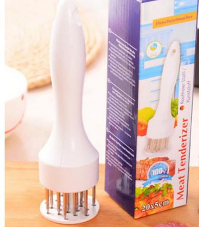 1vnt karštas išpardavimas Aukščiausios kokybės profesionalios mėsos mėsos minkštinimo adata su nerūdijančio plieno virtuvės įrankiais maisto gaminimo priedais