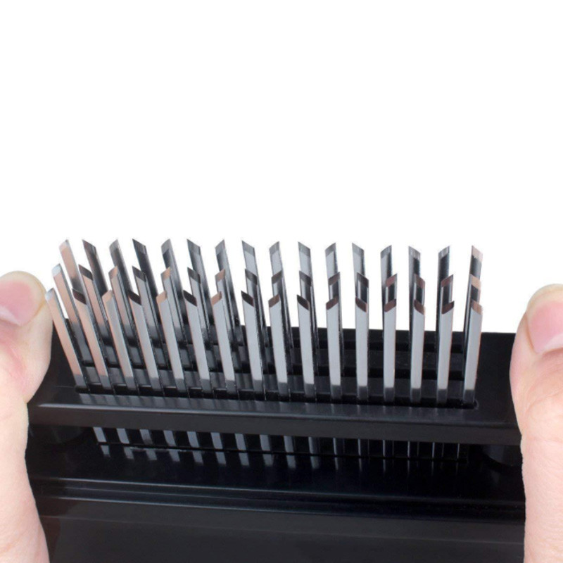 48 de lame cu ac pentru frăgezitor pentru carne Cuțit din oțel inoxidabil pentru carne, friptură de vită, ciocan, pentru bătătorit pentru carne, ciocan, unelte de bucătărie