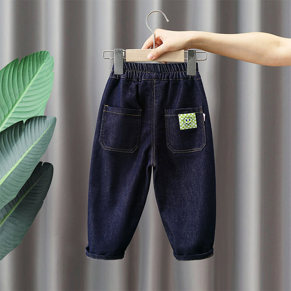 Vaikiški džinsai plačiomis kojomis berniukams