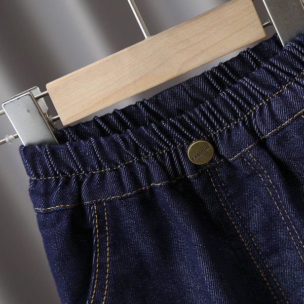 Vaikiški džinsai plačiomis kojomis berniukams