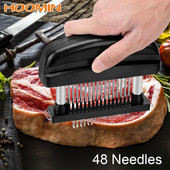 Finom húskalapács konyhai eszközök marha steakhez, rozsdamentes acél 48 pengés tűs főzőeszközök Húspuhító