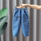 Blugi casual pentru copii cu buzunar