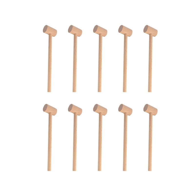 Mali drveni čekić Čekići za rakove od morskih plodova i jastoga Prirodni drveni čekić za DIY kožu