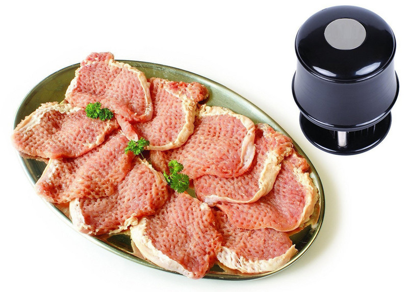 Mėsos minkštiklis su 56 nerūdijančio plieno ašmenimis virtuvės kepimo staklės, skirtos ant grotelių marinuotos jautienos minkštintuvui