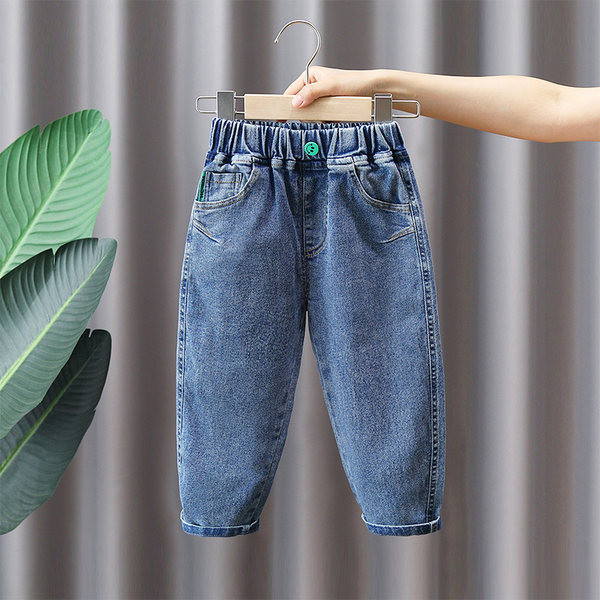 Blugi de copii pentru baieti cu buzunar