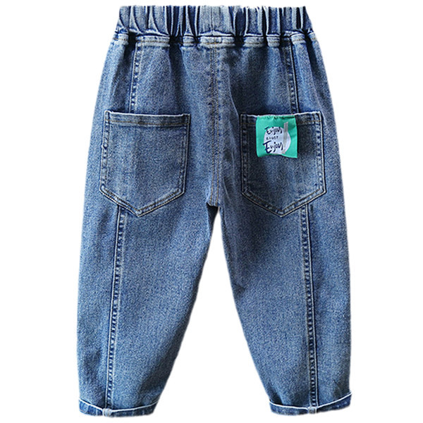Blugi de copii pentru baieti cu buzunar