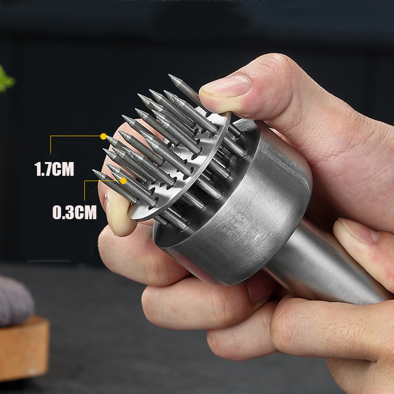 Uređaj za omekšavanje mesa od nehrđajućeg čelika 304 Durable 21 ultra oštra igla za omekšavanje goveđeg odreska - Kuhinjski alati