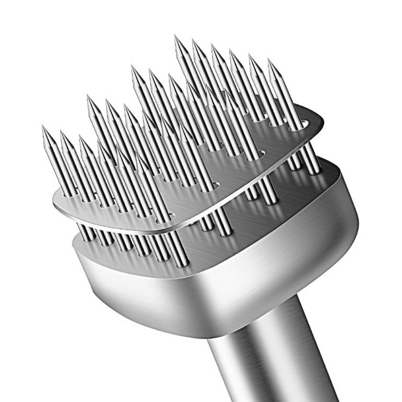 304 nerūdijančio plieno mėsos minkštiklis, patvarus 24 itin aštrių adatų minkštiklis kepsniams, jautienai – virtuvės gaminimo įrankiai