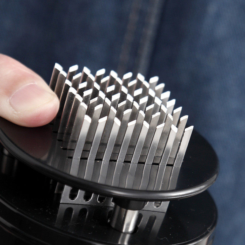 56 pengék tűhús puhító rozsdamentes acél kés Hús beaf steak kalapáccsal hús puhító kalapács ütő konyhai eszközök