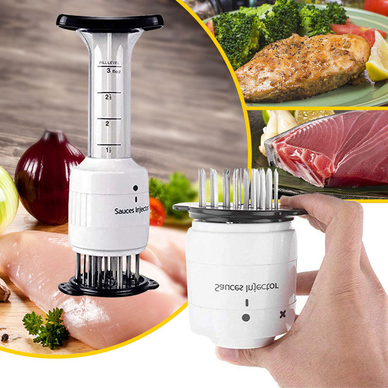 Ciocan de friptură din oțel inoxidabil 304 Ac pentru ciocan de carne Acul pentru carne în vrac Ac pentru fragezitorul de carne Ciocan pentru carne în vrac Gadget de bucătărie