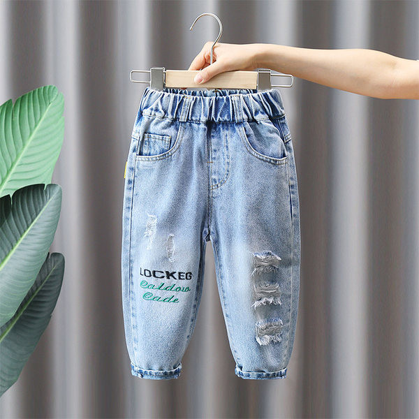 Blugi pentru copii cu motive rupte