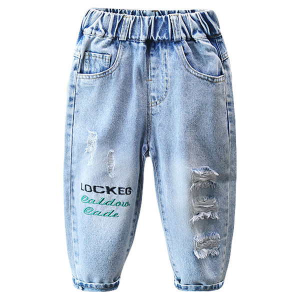 Blugi pentru copii cu motive rupte