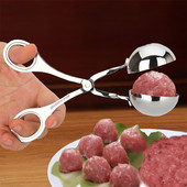 NOU convenabil de bucătărie pentru fabricarea chiftelelor din oțel inoxidabil Clip pentru chifteluțe Minge de pește Minge de orez Instrument de turnare Accesorii de bucătărie 1buc