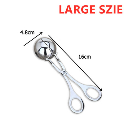 NOU convenabil de bucătărie pentru fabricarea chiftelelor din oțel inoxidabil Clip pentru chifteluțe Minge de pește Minge de orez Instrument de turnare Accesorii de bucătărie 1buc