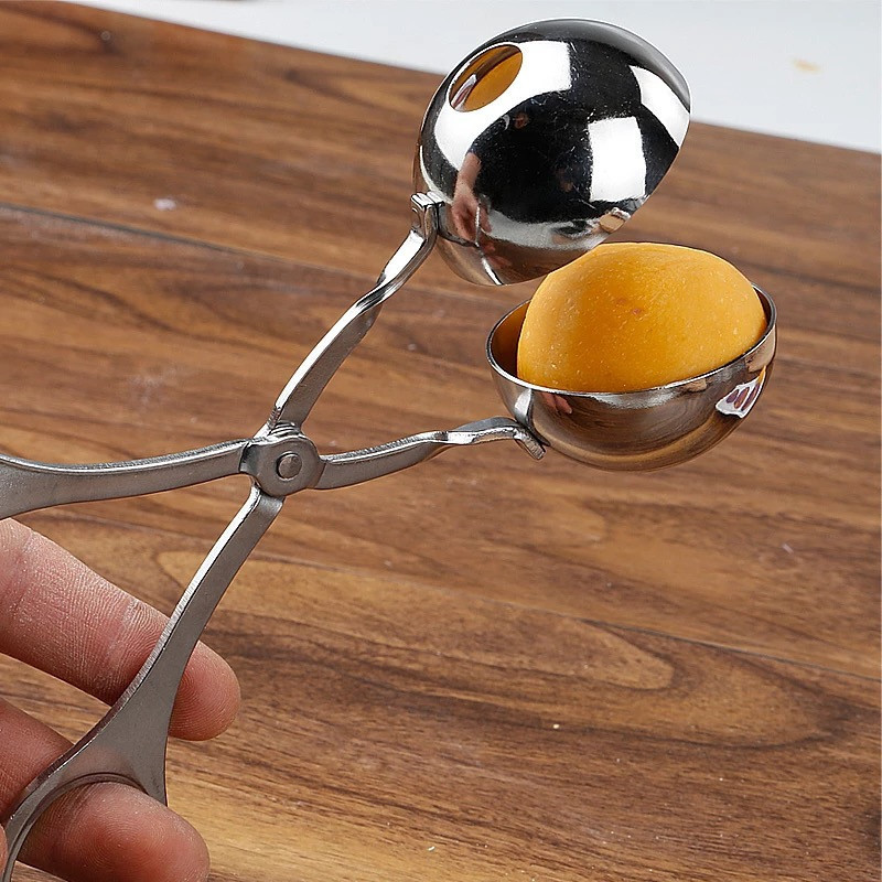 NOU convenabil de bucătărie pentru fabricarea chiftelelor din oțel inoxidabil Clip pentru chifteluțe Minge de pește Minge de orez Instrument de turnare Accesorii de bucătărie 1buc