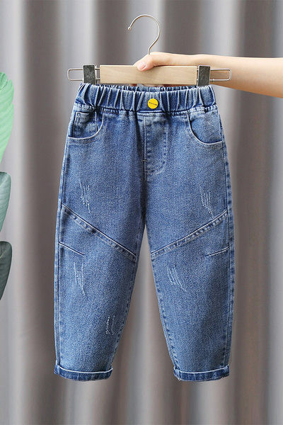 Vaikiški džinsai su mini raštu