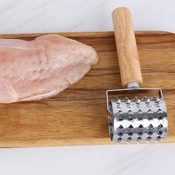 Meat Tenderizer Steak Mallet Kitchen Hammer Tenderiser Pounder Chicken Tenderizers Hand Crank Manual Cooking Poker Cube Cuber