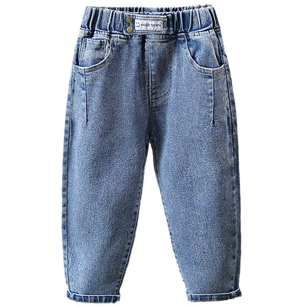 Blugi copii model curat cu buzunar si elastic