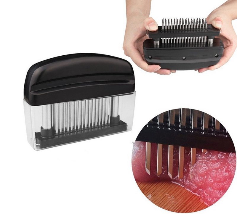 48 oštrica Igla za omekšavanje mesa Nož od nehrđajućeg čelika Goveđi biftek za meso Malt za omekšavanje mesa Čekić Bacač Alati za kuhanje