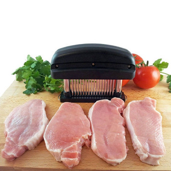 Αναβαθμισμένος τρυφερός κρέατος από ανοξείδωτο χάλυβα 48 λεπίδες βελόνας τρυφερός για μαχαίρι κρέατος Μπριζόλα μπριζόλας σφυρί κρέας σφυρί εργαλεία κουζίνας