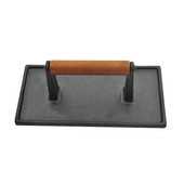 Ketaus tirštinimo kepsninės presas (medinė rankena), kepsnių presas