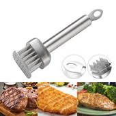 24 de lame cu ac pentru bătătorit pentru carne Cuțit din oțel inoxidabil pentru carne, friptură, ciocan, ciocan pentru grătar, instrument de gătit pentru carne