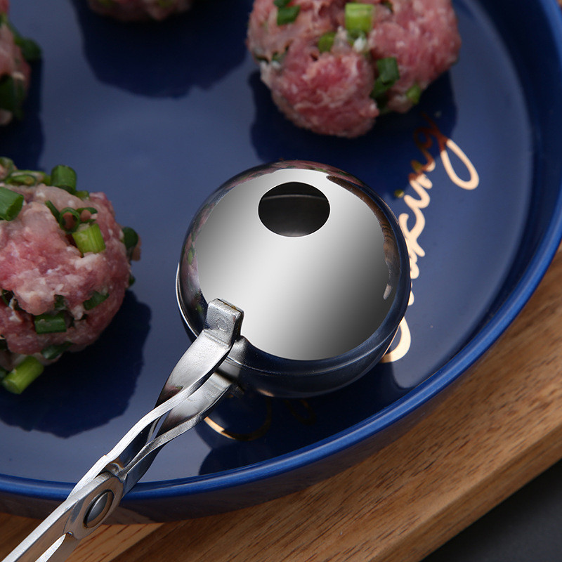 Nerūdijančio plieno mėsos kukulių gaminimo gnybtas Žuvies rutuliukas ryžių rutuliukas formų formavimo įrankis Virtuvės įrankis Įtaisai virtuvės mėsos kukuliai