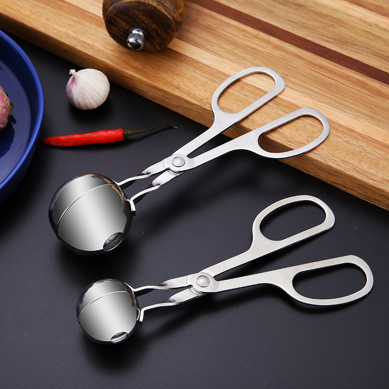 Nerūdijančio plieno mėsos kukulių gaminimo gnybtas Žuvies rutuliukas ryžių rutuliukas formų formavimo įrankis Virtuvės įrankis Įtaisai virtuvės mėsos kukuliai