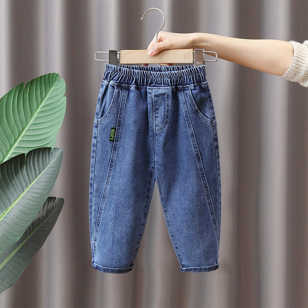 Blugi elastici pentru copii pentru baieti cu buzunar