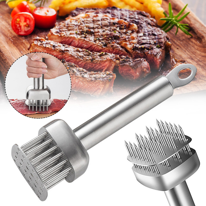 Húspuhító 24 rozsdamentes acél tűpengével, BBQ eszköz otthoni és étterembe profi és amatőr szakácsok számára