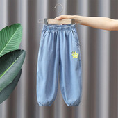 Blugi pentru copii cu imprimeu si buzunar