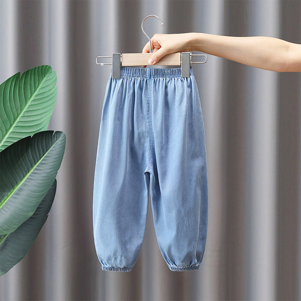 Blugi pentru copii cu imprimeu si buzunar