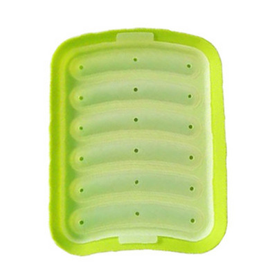 Silikono dešrainių dešrelių formelės kumpio dešros formelės pasidaryk pats kūdikių maisto papildų kiaušinių dešrų dėžutė silikoninė dešros mėsos gaminimo forma