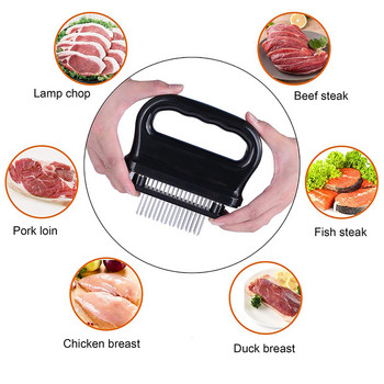 48 Blades Needle Meat Tenderizer Μαχαίρι από ανοξείδωτο χάλυβα Meat Tenderizer Meat Beaf Steak Hammer Pounder Εργαλείο μαγειρέματος κουζίνας