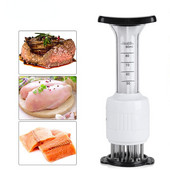 1PC Višenamjenska igla za omekšavanje mesa Injektor za odrezak od nehrđajućeg čelika Štrcaljka za okus marinade Kuhinjski alati