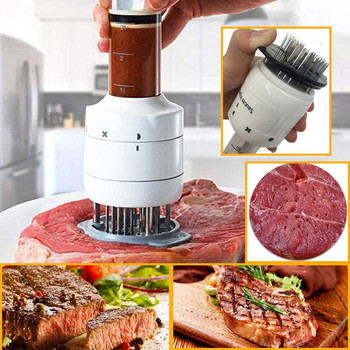Εργαλεία κουζίνας 1 τμχ Πολυλειτουργικό Meat Tenderizer Needle από ανοξείδωτο ατσάλι Steak Meat Injector με γεύση μαρινάδας Εργαλεία κουζίνας