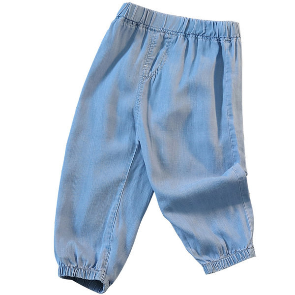 Švaraus modelio džinsai berniukams su tamprėmis ant kojų