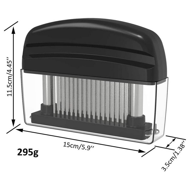 Frățitor de carne 48 din oțel inoxidabil cu lamă ascuțită cu ac Instrument de gătit rezistent pentru fragezirea cărnii de vită, curcan, pui, friptură, set de vițel