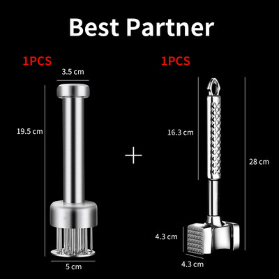 Ac pentru fragezirea cărnii 21 lame ultra ascuțite din oțel inoxidabil Ciocan fraged de carne pentru friptură de vită Unelte de bucătărie Accesorii pentru gătit