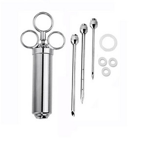 Prieskonių švirkšto marinato purkštukas Mėsos prieskonių injektorių rinkinys Grilis Kalakutienos padažas Skonis Adata Virimo švirkštas Virtuvės BBQ įrankis