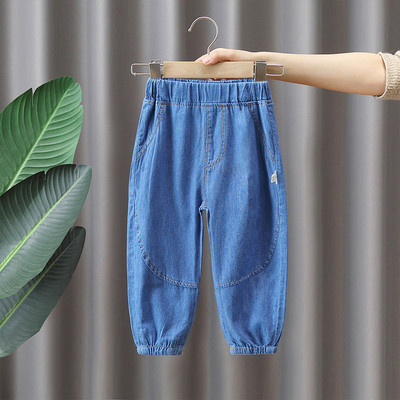 Vaikiški džinsai berniukams elastingu juosmeniu