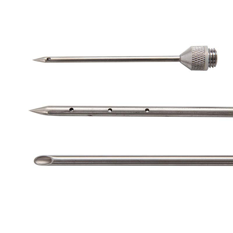 Grilio 2 uncijų marinato prieskonių purkštukas kalakutienos mėsai purkštukai nerūdijančio plieno kepimo švirkštas su 2–5 adatomis