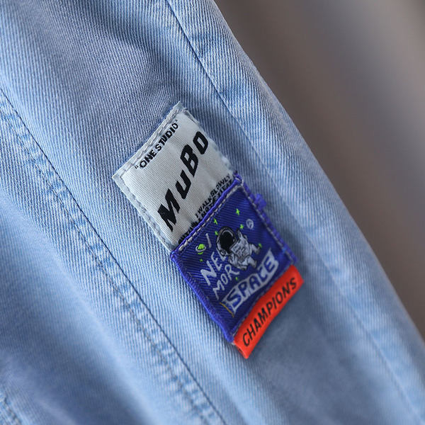 Új modell farmernadrág fiúknak logóval és gumival a szárán