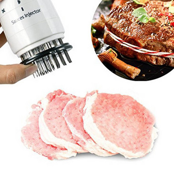 1PC Мултифункционална игла за омекотяване на месо от неръждаема стомана Инжектор за пържоли за месо Спринцовка за вкус на марината Кухненски инструменти