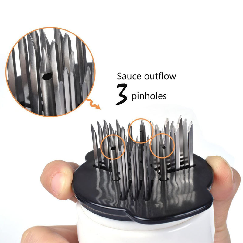 GOALONE Injektori za začine 2 u 1 Injektor za omekšavanje mesa Injektor za marinadu okusa za meso, odrezak, govedinu, puretinu, darove za kuhanje na roštilju