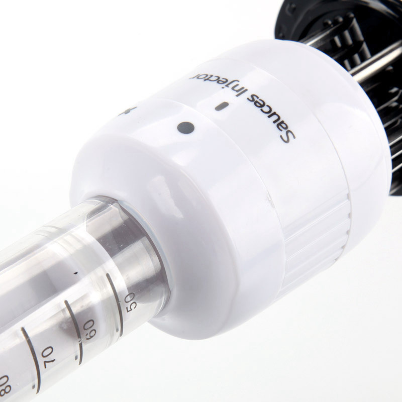 2-în-1 frânză profesionist de carne sosuri de marinată injector friptură pentru grătar carne de vită cu ac din oțel inoxidabil ustensile de bucătărie