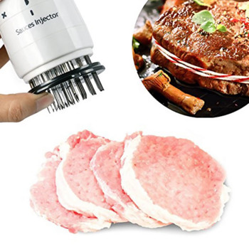 Πολυλειτουργικό Meat Tenderizer 2 σε 1 Marinade Steak Meat Injector Barbecue Seasoning Sauce Σύριγγα Εργαλεία κουζίνας
