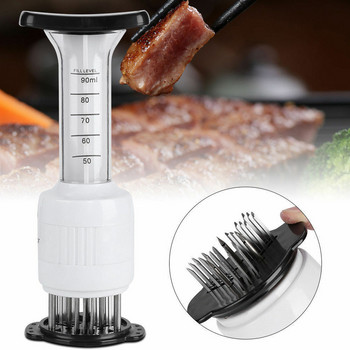 Professional Steak Meat Injector Multifunction Tenderizer Needle BBQ Flavor Marinade Sauces Σύριγγα Κουζίνα Gadgets Meat Tools